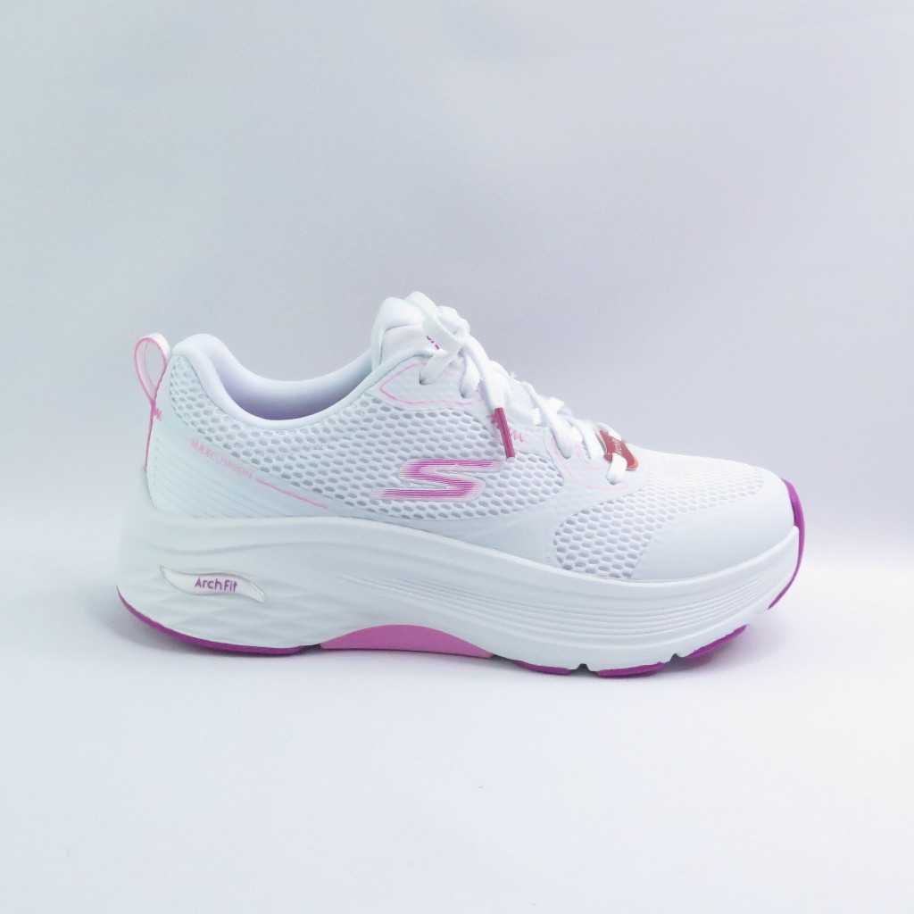 Skechers 128928WWPK 女慢跑鞋 Max Cushioning Arch Fit 寬楦 白/粉