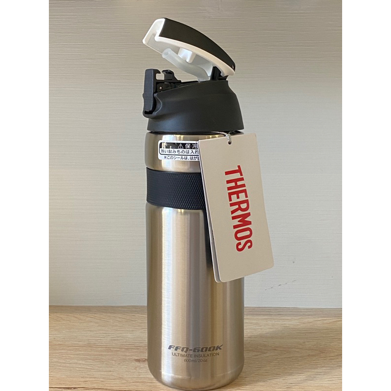 全新膳魔師Thermos 不鏽鋼真空保冷瓶附吸管600ml