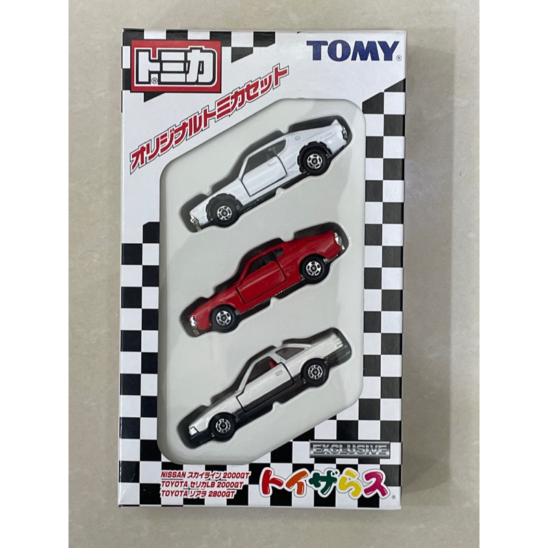 TOMICA  多美 盒組 NISSAN TOYOTA 2000GT 2800GT 3台組 舊藍標