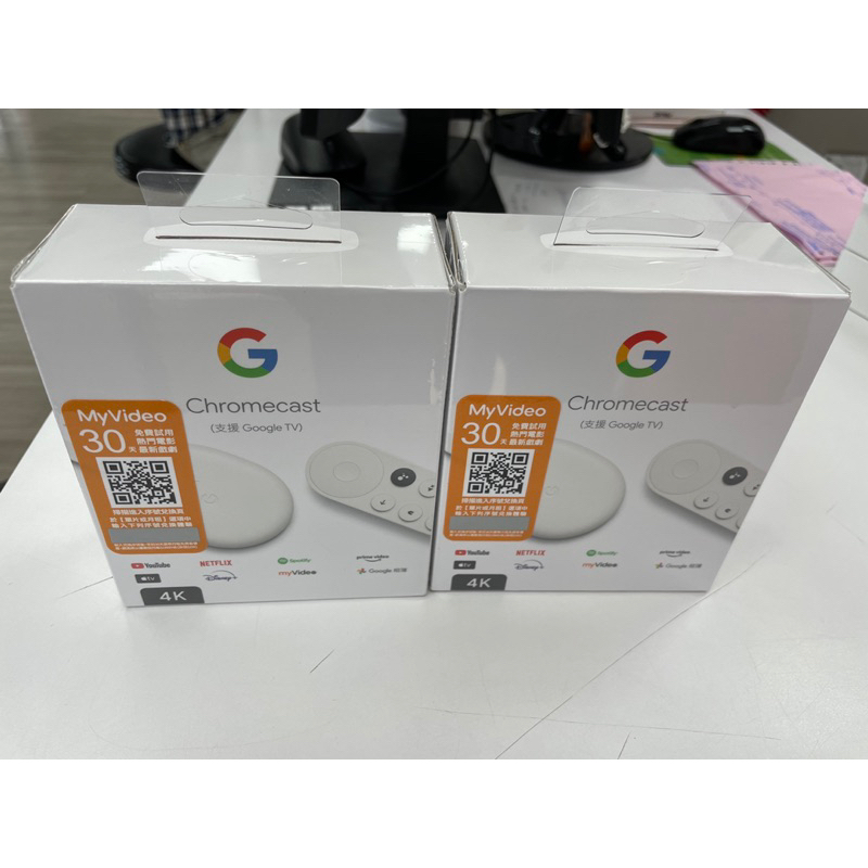 chromecast google  TV 4K版本 全新未拆封(本商品由蝦皮代開發票）