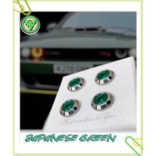 JS 臺灣純手工精密製造【原色斜面型搭日式綠螺絲】汽車車牌螺絲 汽車 牌照螺絲 大牌螺絲 不鏽鋼螺絲 車牌框螺絲