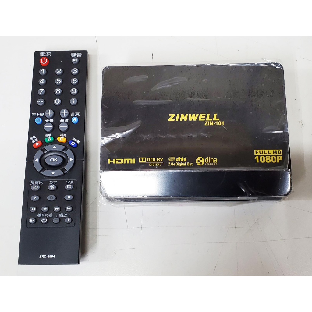 ZINWELL兆赫 HD影音藍光奇機 II 加值版多媒體播放器 ZIN101 AIR TV