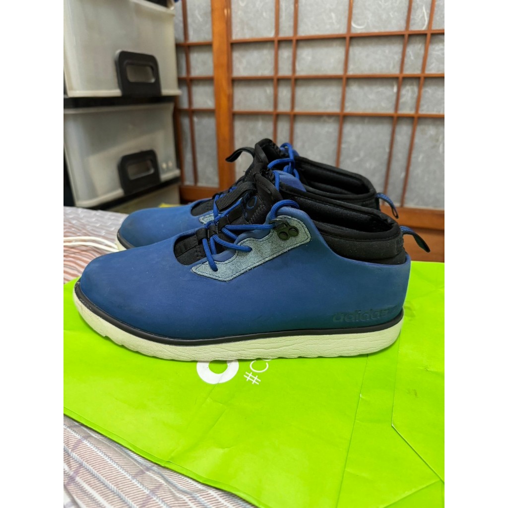 「 二手鞋 」 Adidas NEO 男版休閒鞋 US10.5（藍）鐵2-4
