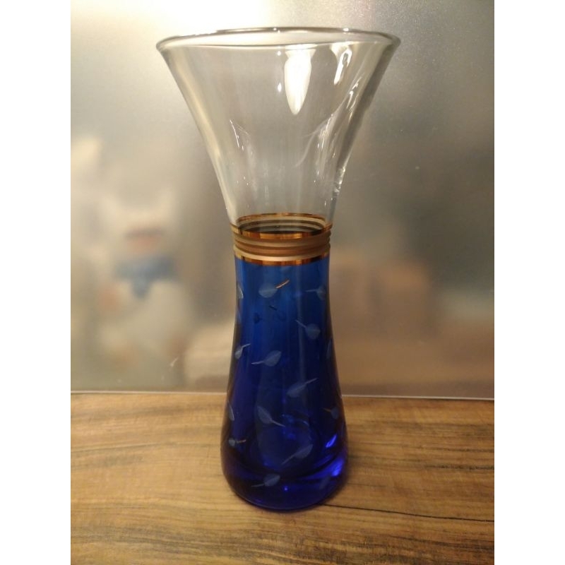早期資生堂設計款水晶玻璃花瓶
