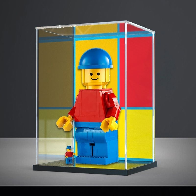 亞克力防塵盒適用樂高40649 放大版樂高小人仔積木模型玩具