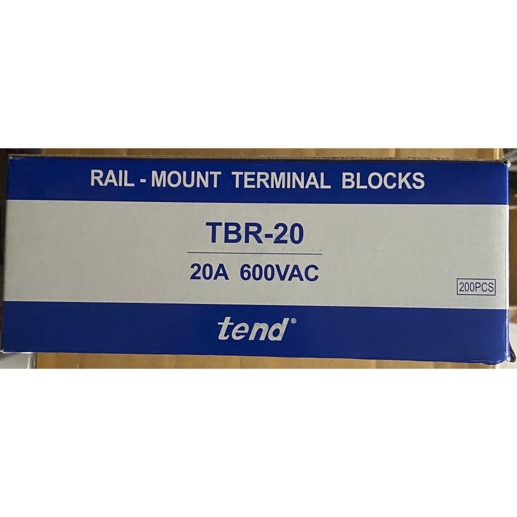 【原廠保固】TEND天得 TBR-20 TBR20 軌道式端子盤 端子台 一盒200P
