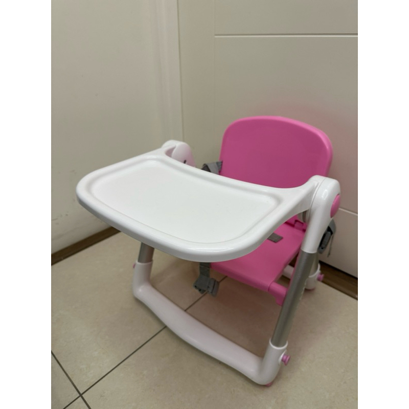 ❤️俗俗賣 二手用品❤️ APRAMO FLIPPA 可攜式兩用兒童餐椅 附椅墊-糖果粉