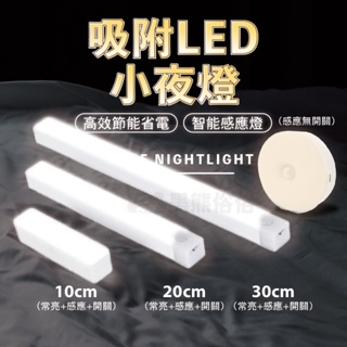 【黑熊俗俗】LED感應小夜燈 感應燈 圓形磁吸感應燈 圓形LED燈 衣櫥燈 USB充電燈 小夜燈 感應燈 LED 直條燈