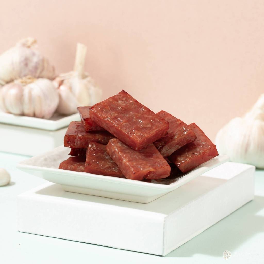 【萬味軒肉乾】獨立真空包裝系列－【蒜味厚片豬肉乾 160g】－伴手禮送禮台中名產團購辦公室小資族美食肉乾名店推薦