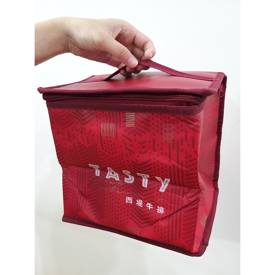 西堤 熱血保溫袋【SinnyShop】 TASTY 保冷袋 保溫袋 手提袋(全新品)(紅色)