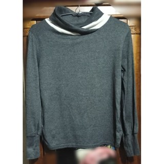 ［9 cheaper]撞色翻領長袖上衣