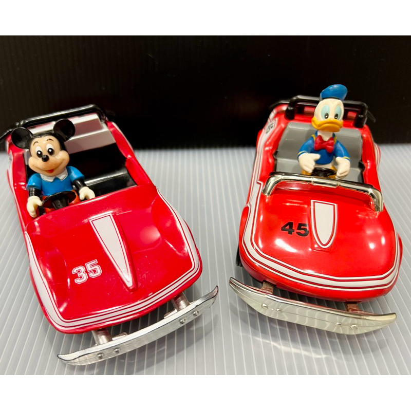 特價💕日本🇯🇵迪士尼 早期 絕版 稀少 老物 古物 收藏 米奇 唐老鴨 古董 鐵皮 玩具車 迴力車 古玩 模型 收藏品