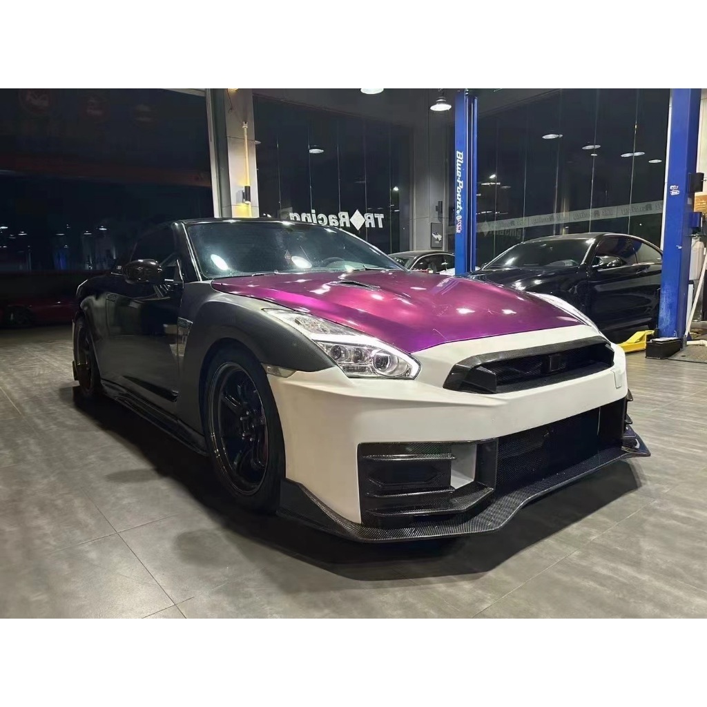 【亞諾車酷】NISSAN GTR R35 24+ NISMO 半碳 前保桿 側裙 後保桿 尾翼