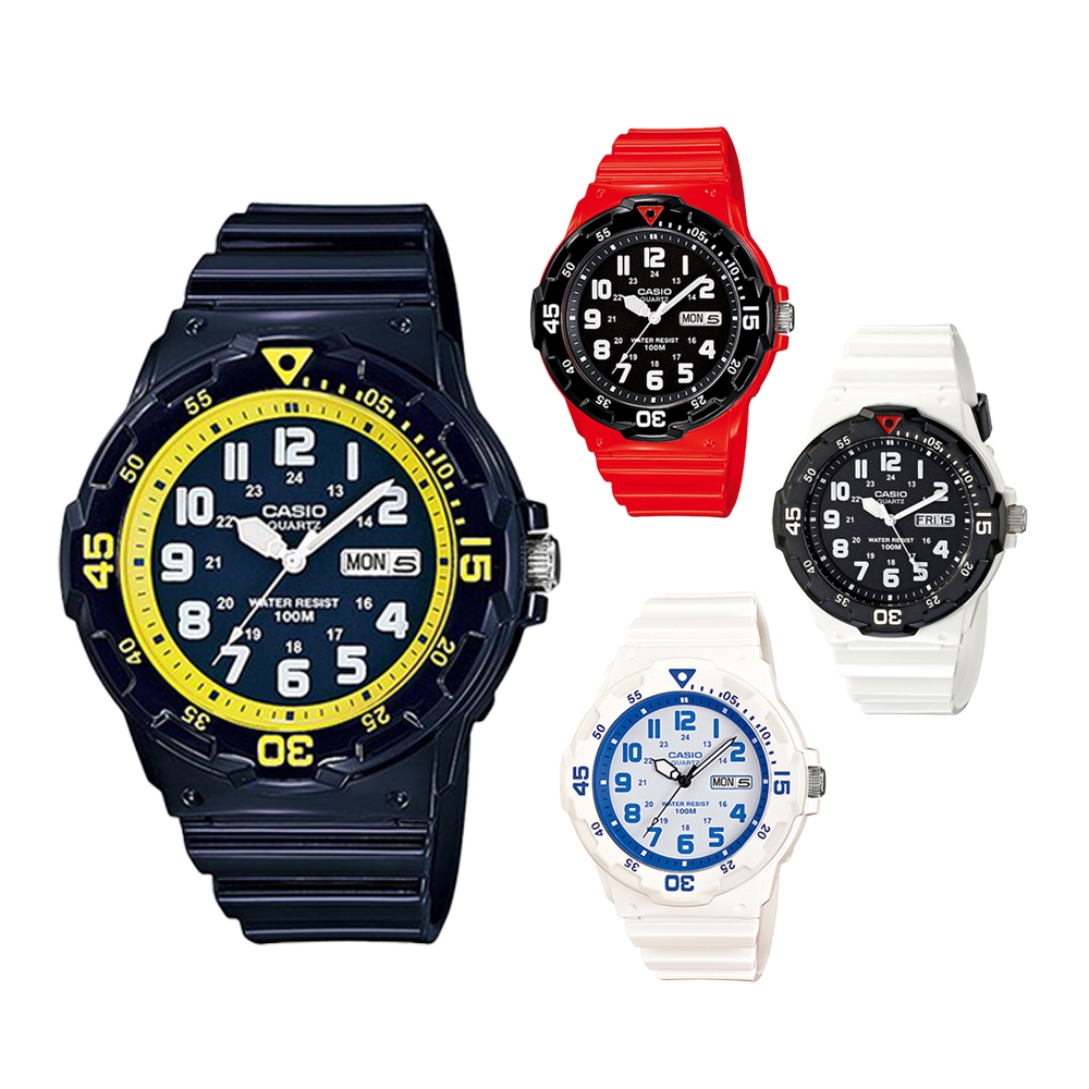 【WANgT】CASIO 卡西歐 MRW-200HC 時尚色彩系列 防水100米 多色 運動手錶 45mm