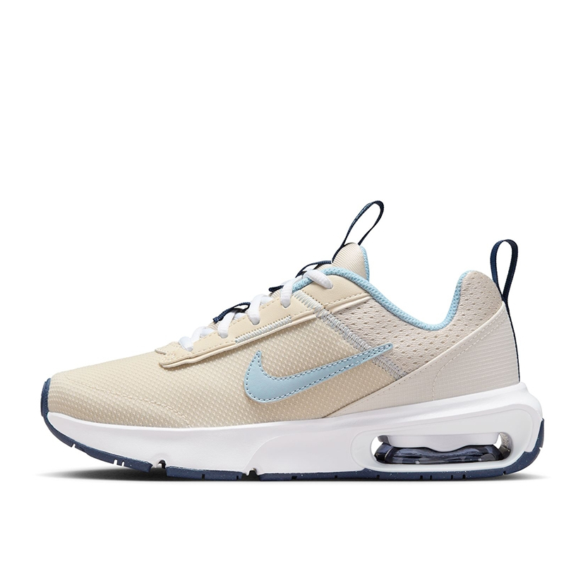 NIKE 慢跑鞋 女鞋 大童 運動鞋 氣墊 緩震 AIR MAX INTRLK LITE GS 米藍 DH9393104