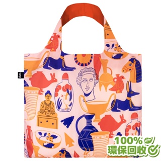 LOQI春捲包/購物袋【古文物 KCAA】（環保回收材質，無扣帶與暗袋）