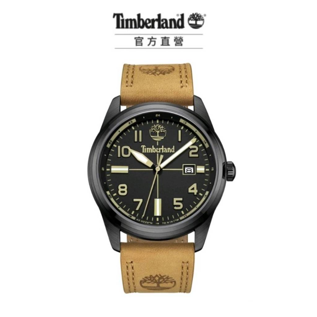 Timberland 手錶 男錶 OUTDOOR系列 45mm 戶外經典 皮革錶帶(TDWGB2230701)