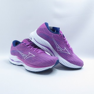 Mizuno J1GD230373 WAVE RIDER 27 女慢跑鞋 紫白