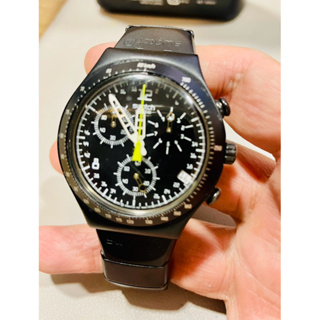古董Swatch限量版鋁合金計時碼錶M-YCB4000AM