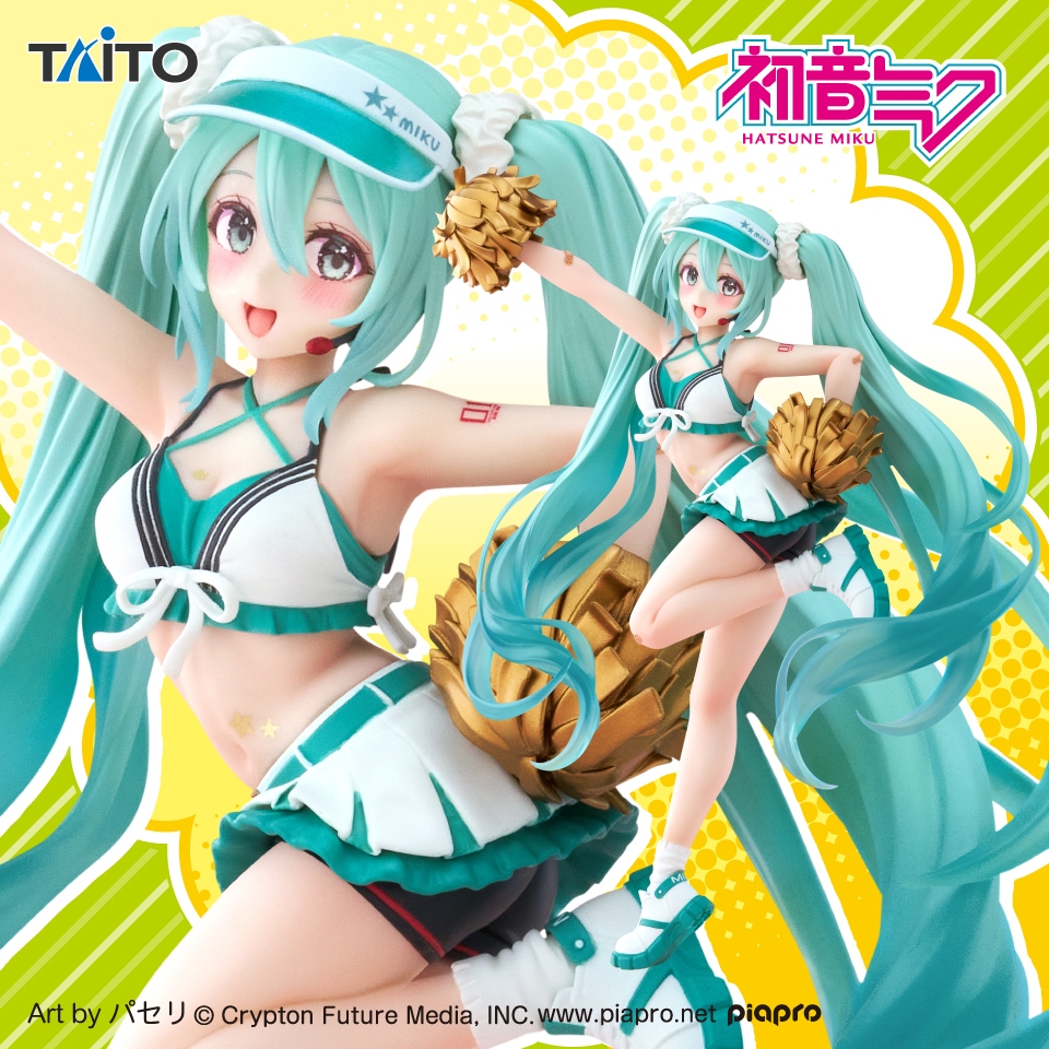 FGS&gt; 正版 日版 TAITO 初音未來 MIKU Fashion uniform 啦啦隊制服 美女 公仔