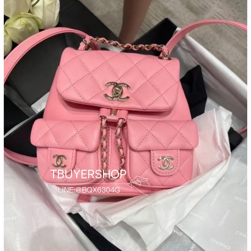 [Tbuyershop] Chanel Duma 粉色 光滑牛皮 後背包 小青蛙