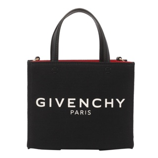 Givenchy 迷你帆布手提 G-Tote 托特包 黑色/附長款肩背帶《2024季度新品》