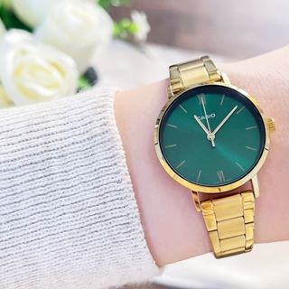 【WANgT】CASIO卡西歐 LTP-VT02G 氣質復古 簡約無字 指針 綠金 女款 手錶 腕錶 30mm