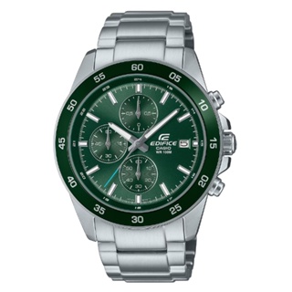 CASIO 卡西歐(EFR-526D-3AV) EDIFICE 酷炫風格 柔和設計 中型錶殼碼表腕錶-綠