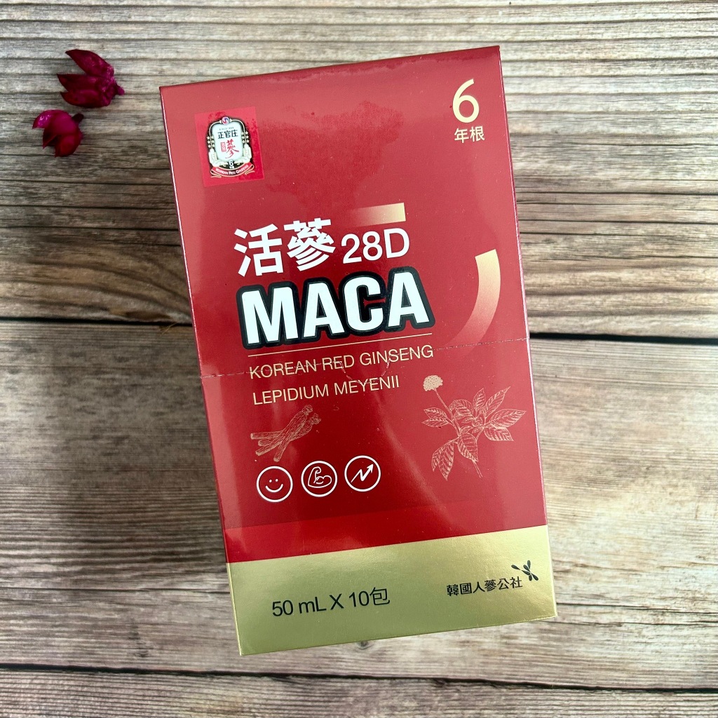 新品上架🔥【正官庄】 活蔘28D MACA  50mlx10包 高麗蔘 瑪卡 韓國人蔘公社