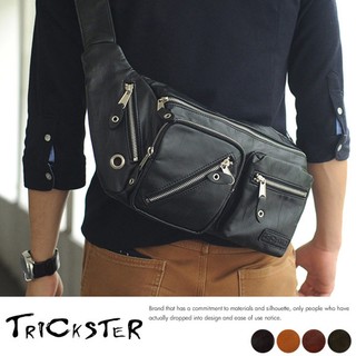 【現貨+免運】日本斜背包TRICKSTER 掛包腰包胸包 側背包 腳踏車包 B5單肩背包 多口袋機能 重機車包 tr24