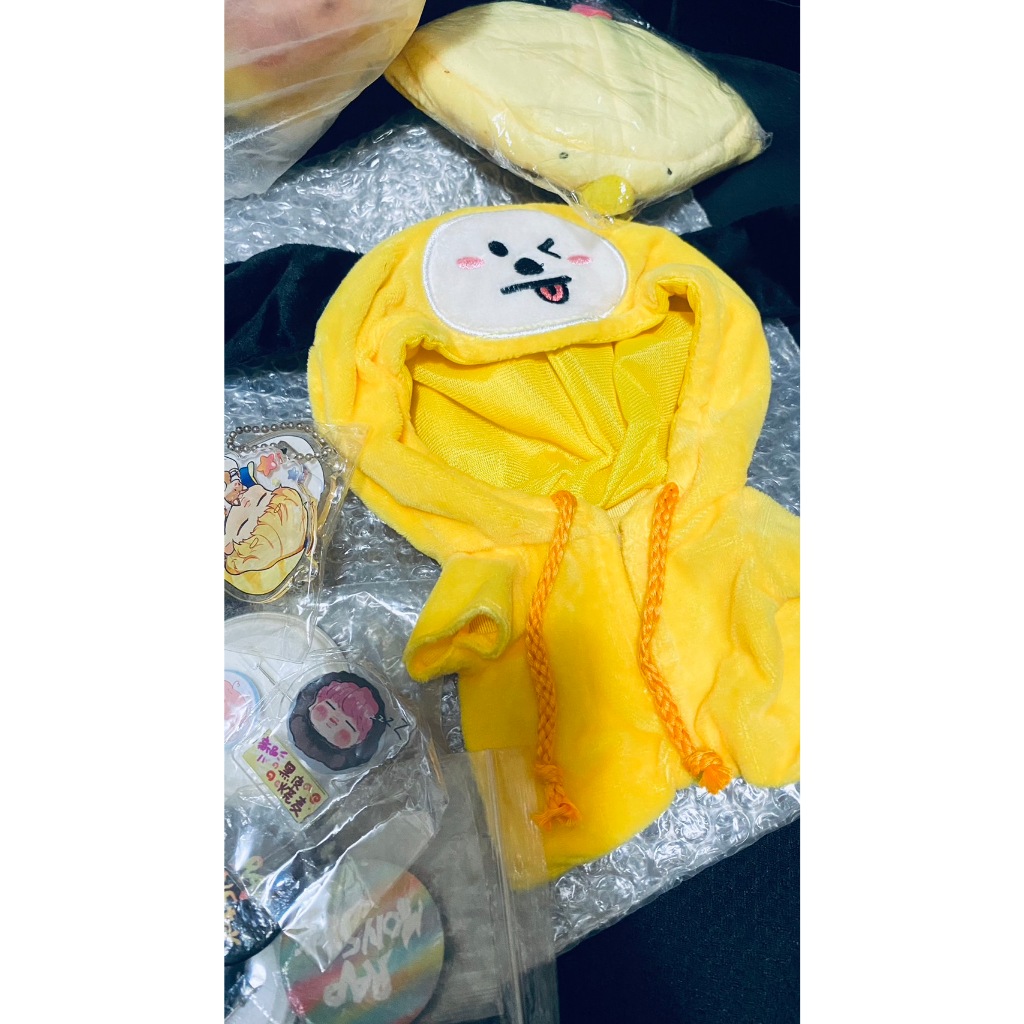全新 娃衣 CHIMMY 娃衣 BT21 彈少年團 LINE FRIENDS 卡通角色 智旻 棉花娃 娃斗篷 貓 狗 Q