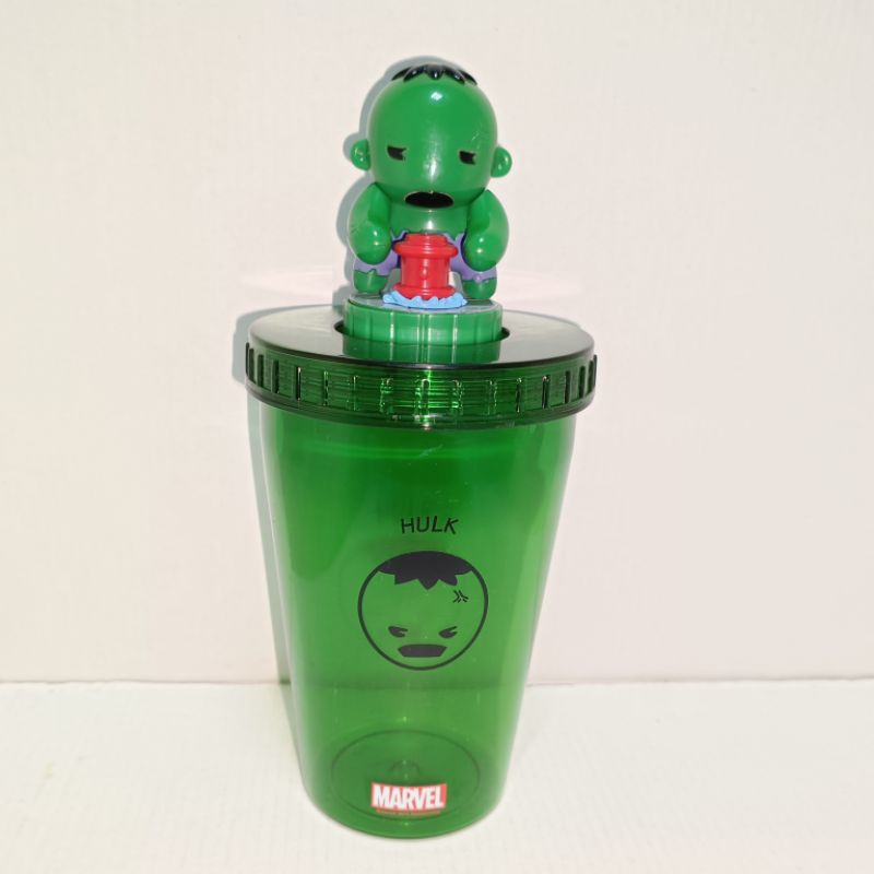 全家公仔 綠巨人浩克 Marvel超級吸力杯 瓶蓋公仔