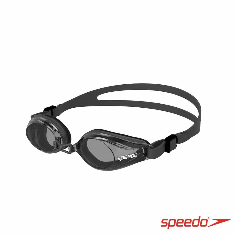 【GO 2 運動】Speedo 成人運動泳鏡 Edge 黑/灰