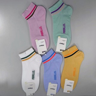 【Wonderland】日系條紋潮流棉質短襪(5雙)