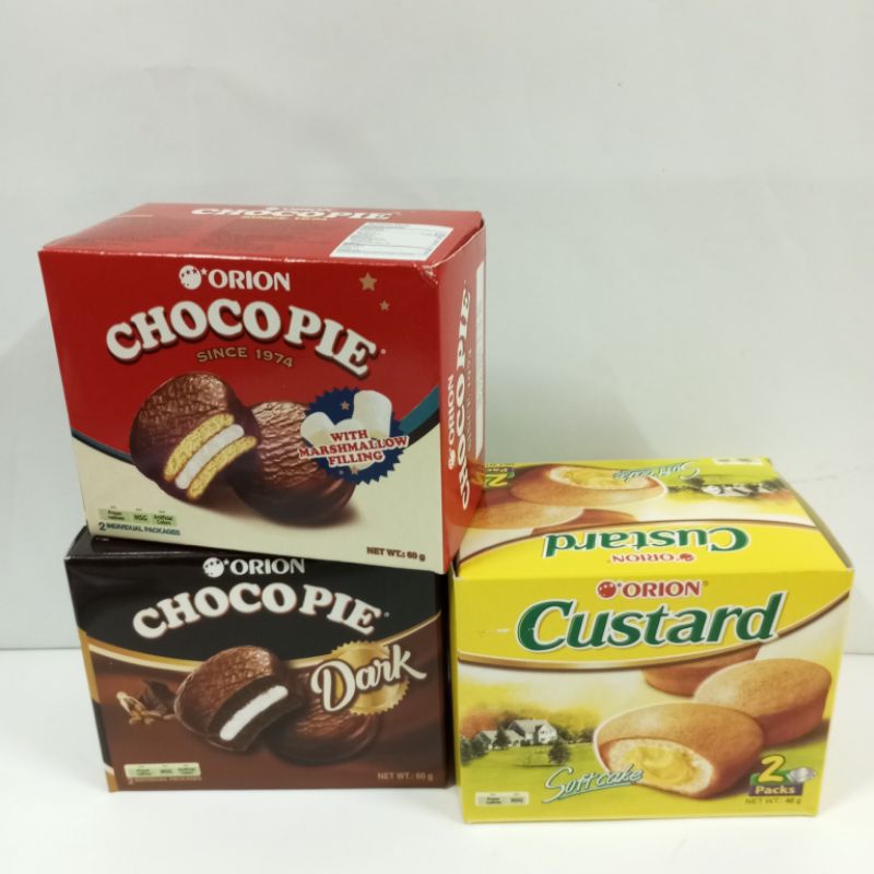 Custard好麗友蛋黃派/巧克力/黑巧克力 （ 2 Packc)