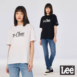 Lee 文字漸層短袖T恤 女 X-LINE 經典白LL220034K14 夢幻黑LL220034K11