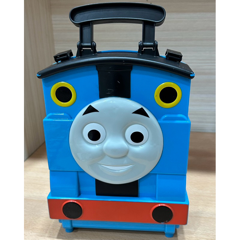 （二手玩具）Thomas&amp;Friends 湯瑪士 2合1  收納盒 空盒 玩具車收納盒 軌道 置物盒 兒童 玩具