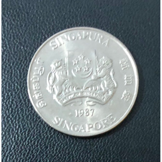 新加坡 1987 20 Cent 錢幣 硬幣 古董幣 紀念幣 收藏