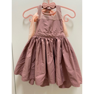 極新 日本 MARLMARL 寶寶圍裙雙面 公主圍裙 口水圍兜 粉色 80-90