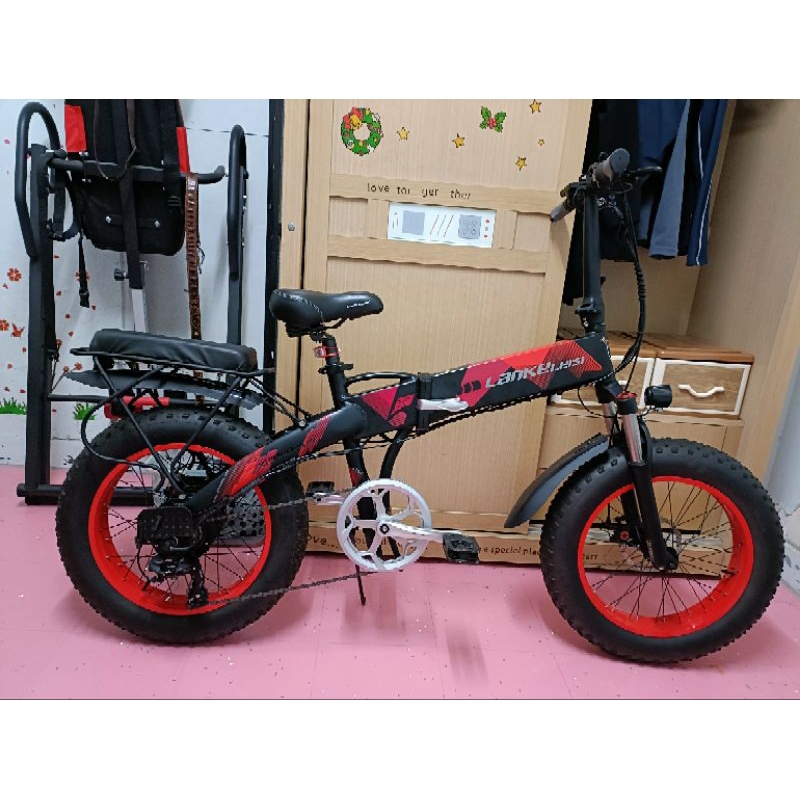 藍克雷斯 x2000 電動 摺疊 自行車 腳踏車 越野 Lankeleisi