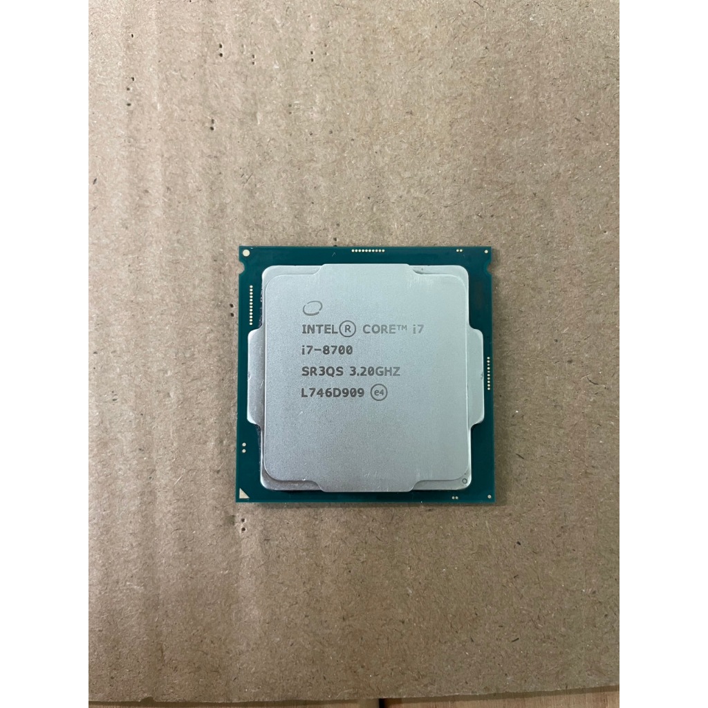 Intel® Core™ i7-8700 處理器 8代CPU 1151腳位 裸U 無保無盒無風扇