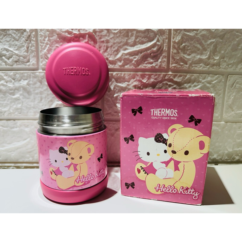 全新現貨 膳魔師 THERMOS 不鏽鋼 真空保溫杯 真空保溫瓶 Hello Kitty 小熊 食物罐 保冷杯300ml