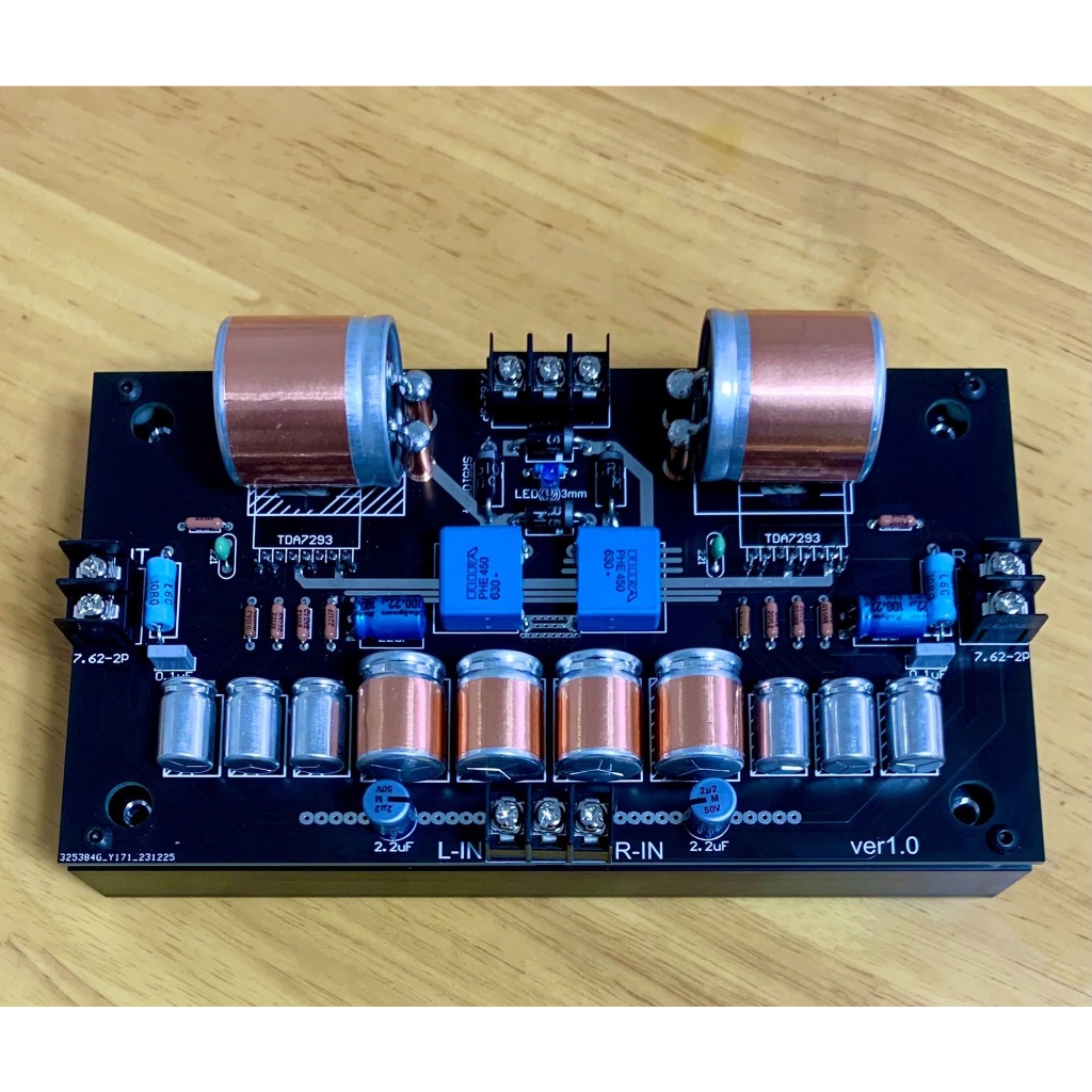 DIY專業玩家經典級 TDA7293 音響功放AMP 後級擴大機板 搭棚式 電子套件 可代客組裝全套機