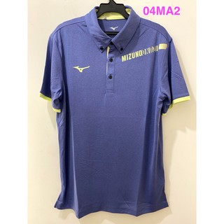 mizuno Slim FIT 短袖POLO衫 有領子上衣32TAB01115灰藍04MA2 ☆‧°小荳の窩 °‧☆㊣