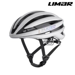 LIMAR 自行車用防護頭盔 AIR PRO 白/虹彩標｜碳纖維 自行車安全帽 公路車 單車 亞洲頭型 三鐵