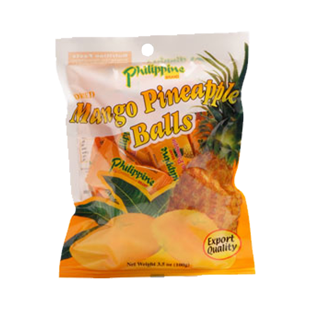 菲律賓 Philippine 鳳梨 芒果乾 Dried Mango Pineapple Balls 100g