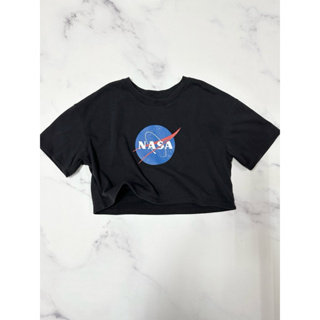 NASA印花短版T恤 圓領T恤 圓領短版T恤