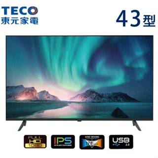 【TECO東元】TL43A9TRE 43吋 Full HD 低藍光 液晶電視
