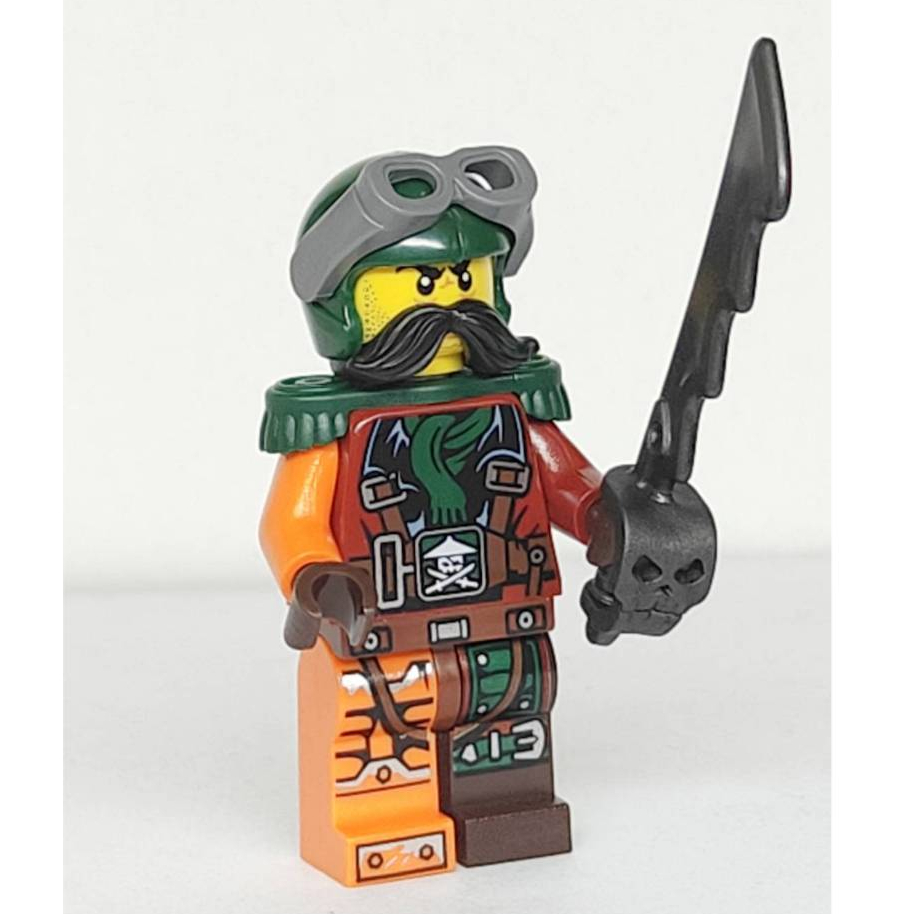 &lt;樂高人偶小舖&gt;正版LEGO 自組人偶C223 旋風忍者 火槍手 含肩章 八字鬍 珍珠深灰大刀