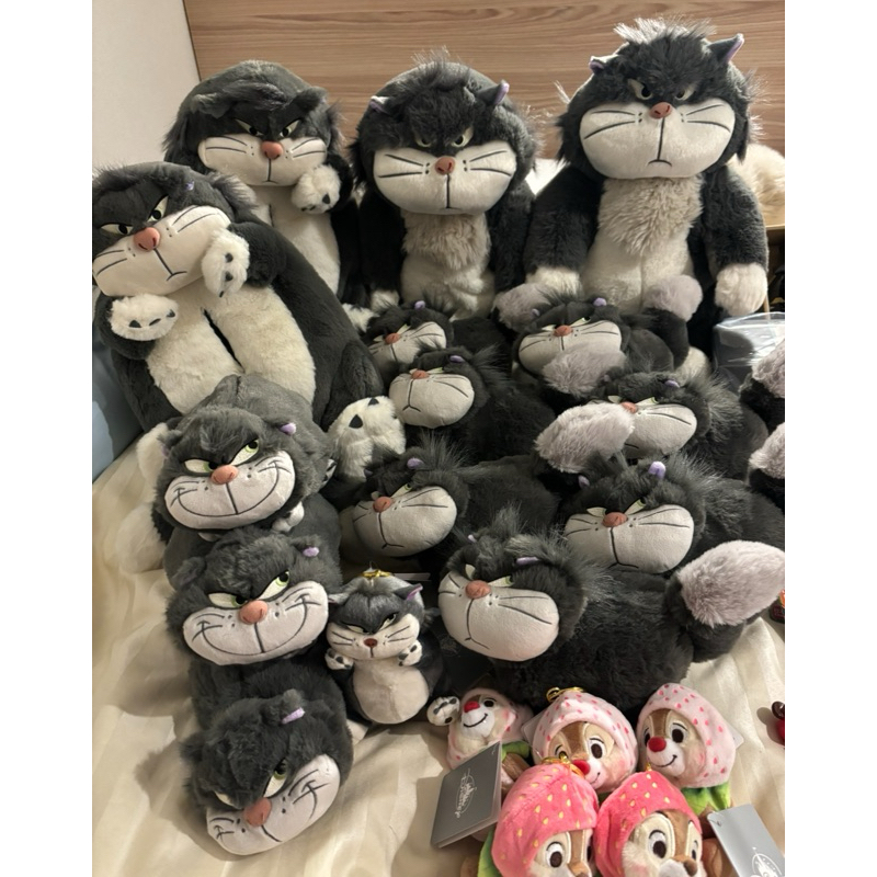🇯🇵日本迪士尼 路西法娃娃/吊飾/筆袋週邊商品 壞貓 ！魯斯佛